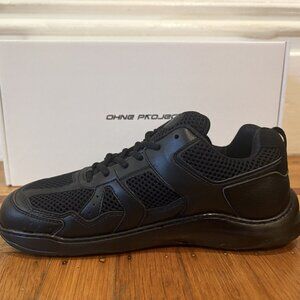 OHNE Project RETRO RUN BAREFOOT SNEAKER RETRO RUN TRIPLE BLACK